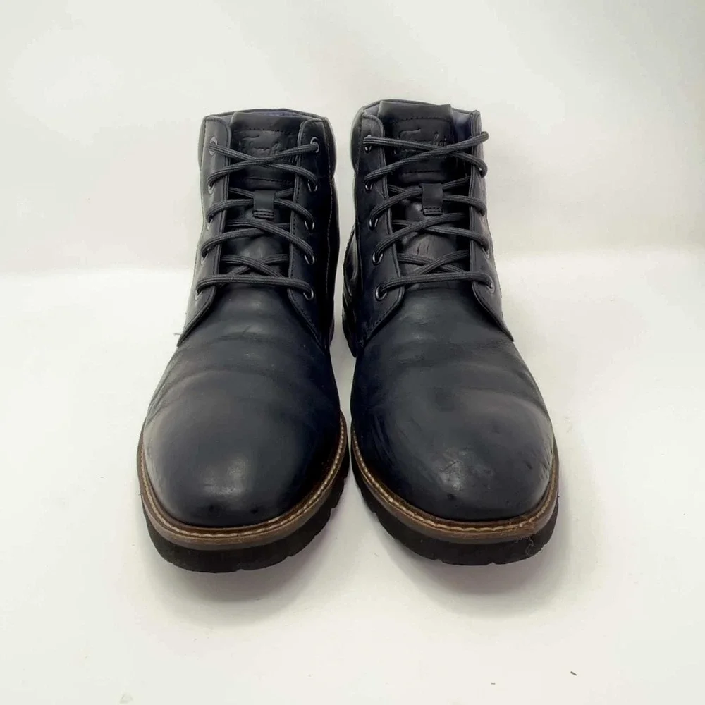 Florsheim Renegade Leather Chukka Boots Men's 10.5 Black Lace Up Lug Sole